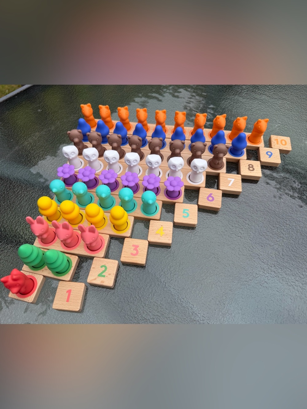 Lovevery Counting Peg Board Set | Montessori Math Toy | Complete - Picture 2 of 7